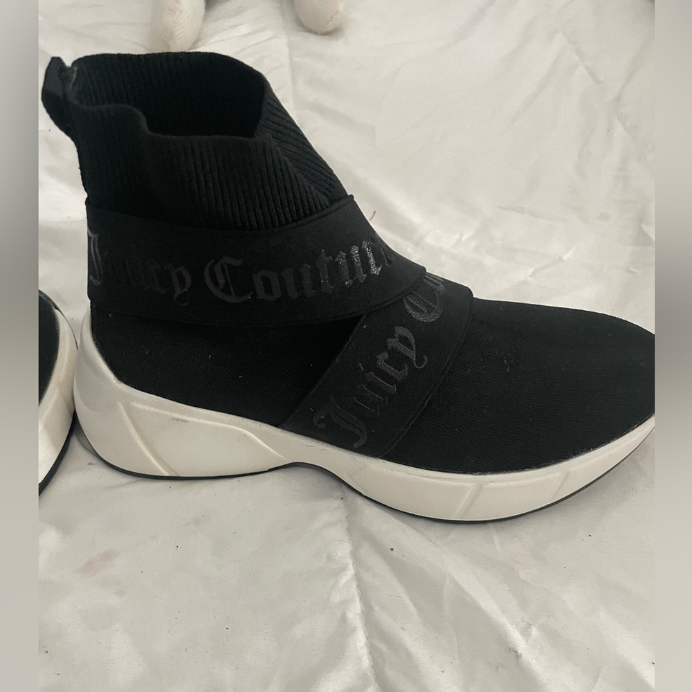 Juicy Couture black sock sneaker. Size 6
